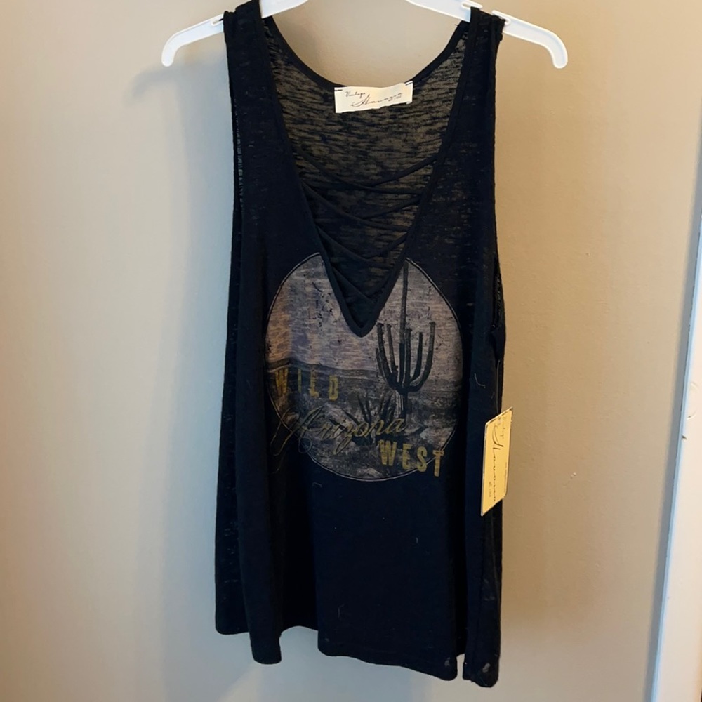 NWT Wild West cross cross tank
